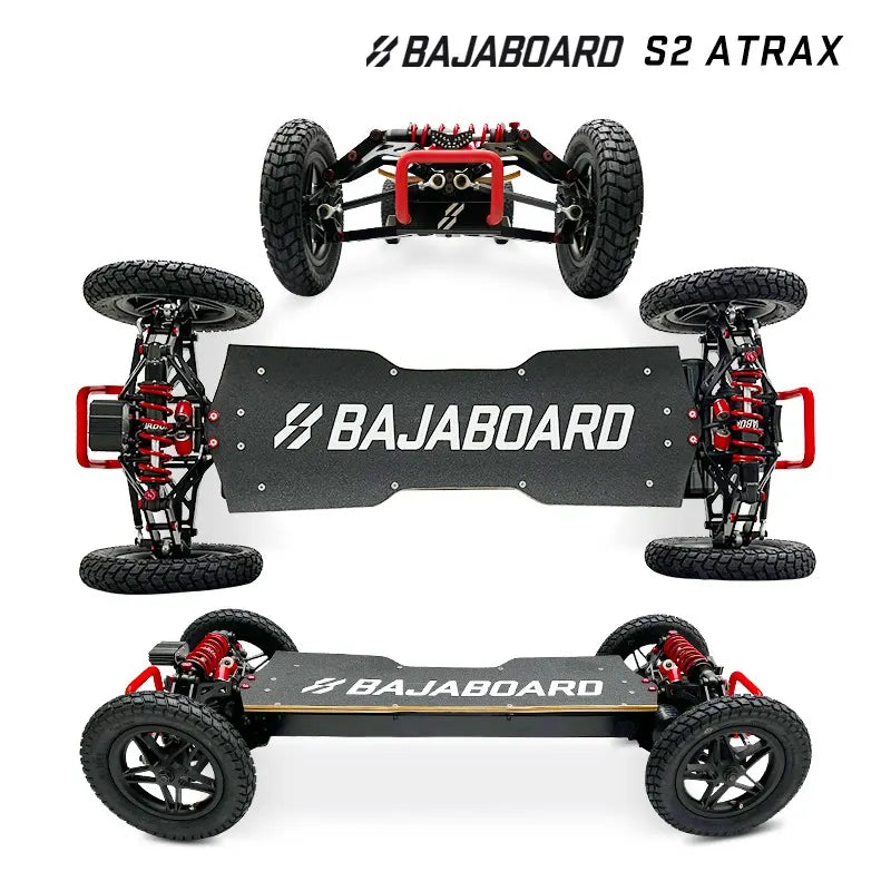 BAJABOARD Atrax Four-wheel Electric Scooter 150kg Capacity 75km Range 4WD Waterproof 8000W Motor Road E Skateboard Ranch Touring