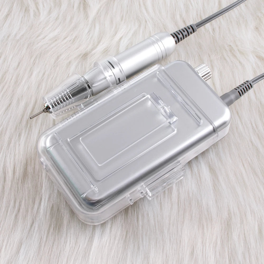 USA Market Popular Nail Beauty Art Strong Portable Mobile Smart Electric Hand Piece Carbon Brush Motor Nail Drill Machine