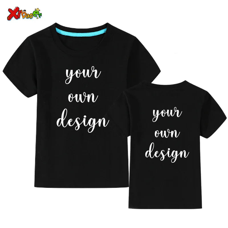 Custom Long Sleeves Shirt Kids Personalized Photo Shirt Children T-Shirt Name Clothing Girl Boy Shirt Toddler Logo Design Shirt