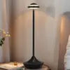 Portable Cordless Table Touch LED Rechargeable Battery Dimmable Warm White Light Restaurant Dining Hotel Bar Living Room Lamp