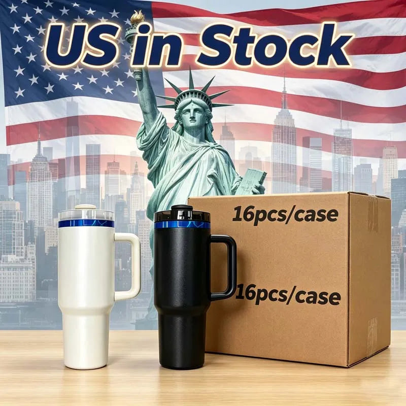 Us Warehouse 40 OZ Colorful Rainbow Plated Easy Clean Camping Gear 40 OZ Vacuum Tumbler for Home Office Outdoor Daily Use
