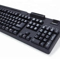 Saral Optical Biometric USB Wired Full Size Plug and Play Keyboard with Cherry Switches Aluminium + ABS Material New