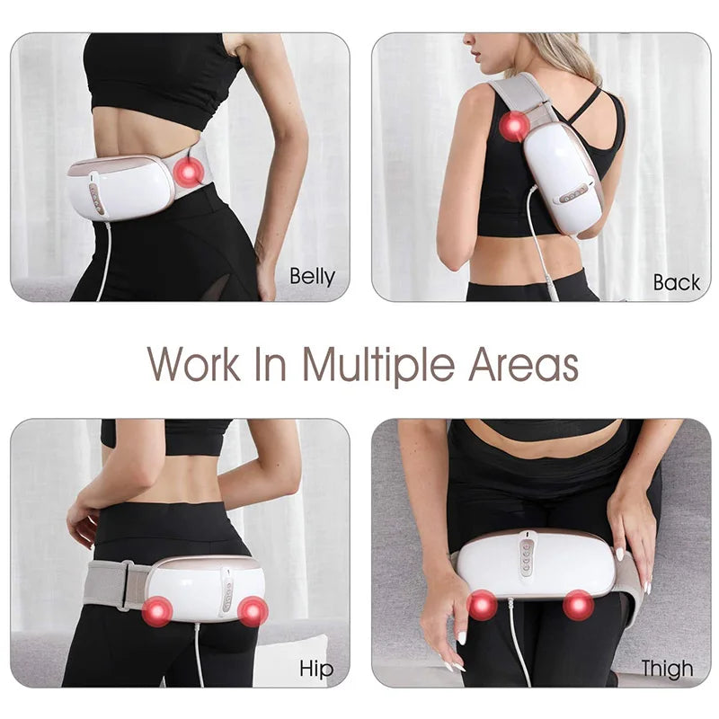 Slimming Belt Weight Loss Machine for Women Vibration Abdomen Massager Belly Fat Burner 4 Massage Modes Promote Digestion