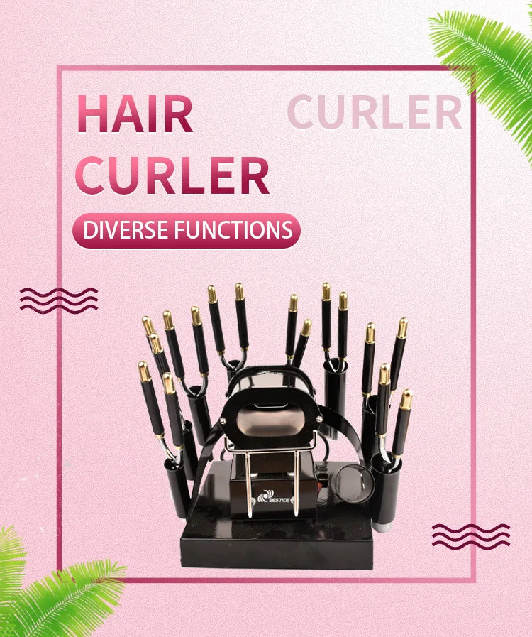 Wholesale Ironic Automatic Big Wave Curler Curling Iron Waver Hair Curler Stove Holder Kit for Hair