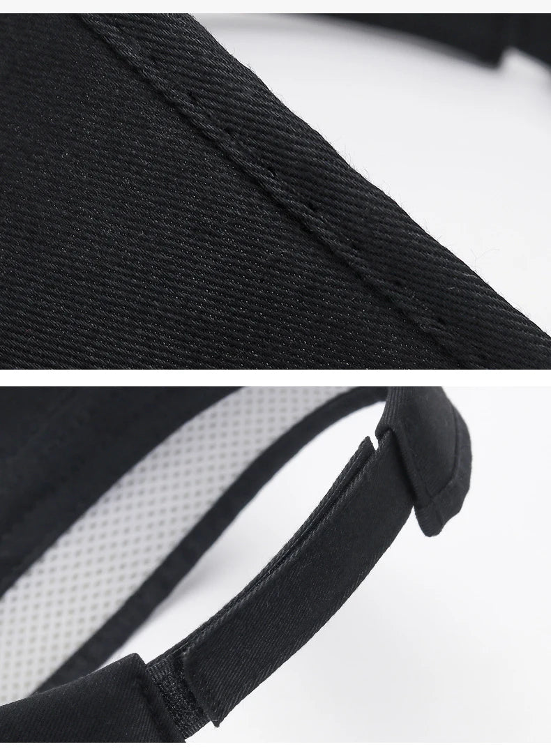Summer Breathable Air Sun Hats Men Women Adjustable Visor UV Protection Top Empty Patchwork Sports Golf Running Sunscreen Cap