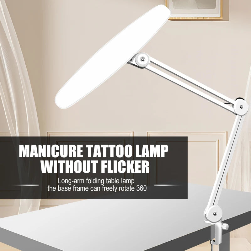 Beauty Supplies New Design Eyelash Extension Light Table Mounted LED Nail Table Desk Lamp for Dental Laboratory Home Study