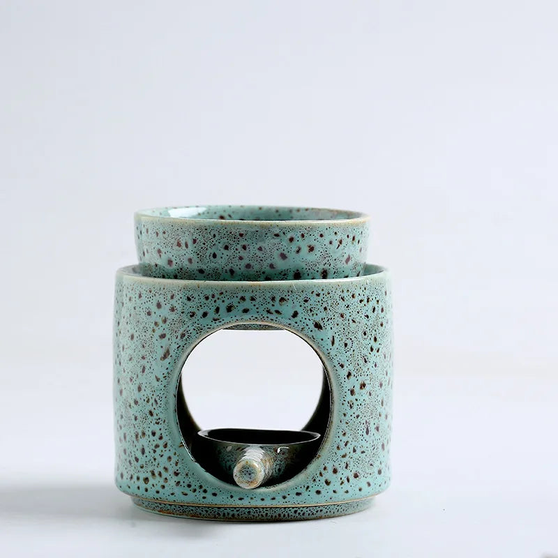 Newly Gift Sets Aroma Essential Warmer Aromatic Fragrance Lamp Perfume Wax Melt Burners Tealight Holder Ceramic Home Decoration