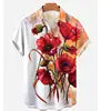 Full Printing Hawaiian Blouse Sublimation Summer Wear Casual Digital Print Button up Short Sleeve Men's Beach Hawaiian Shirts