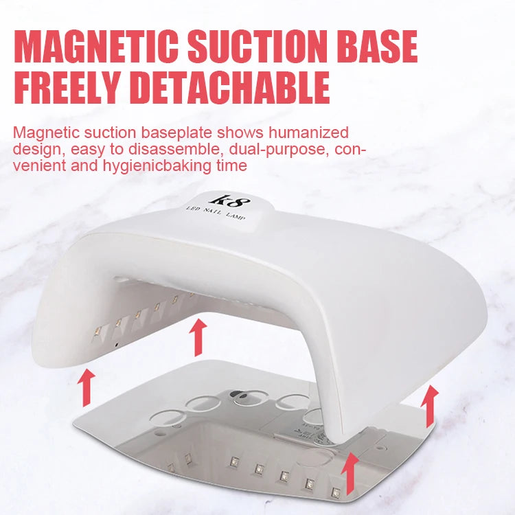 Rechargeable Nail Table Lamp Manicure Equipment Nail Art Curing 60W UV LED Nail Lamp
