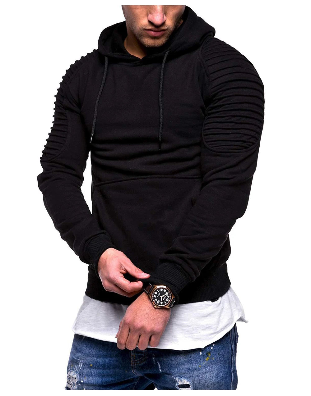 DIMUSI Hooded Mens Casual Camouflage Windbreaker Sweatshirt Coats Mens Streetwear Hip Hop Hoodies Sportswear Tracksuits Clothing
