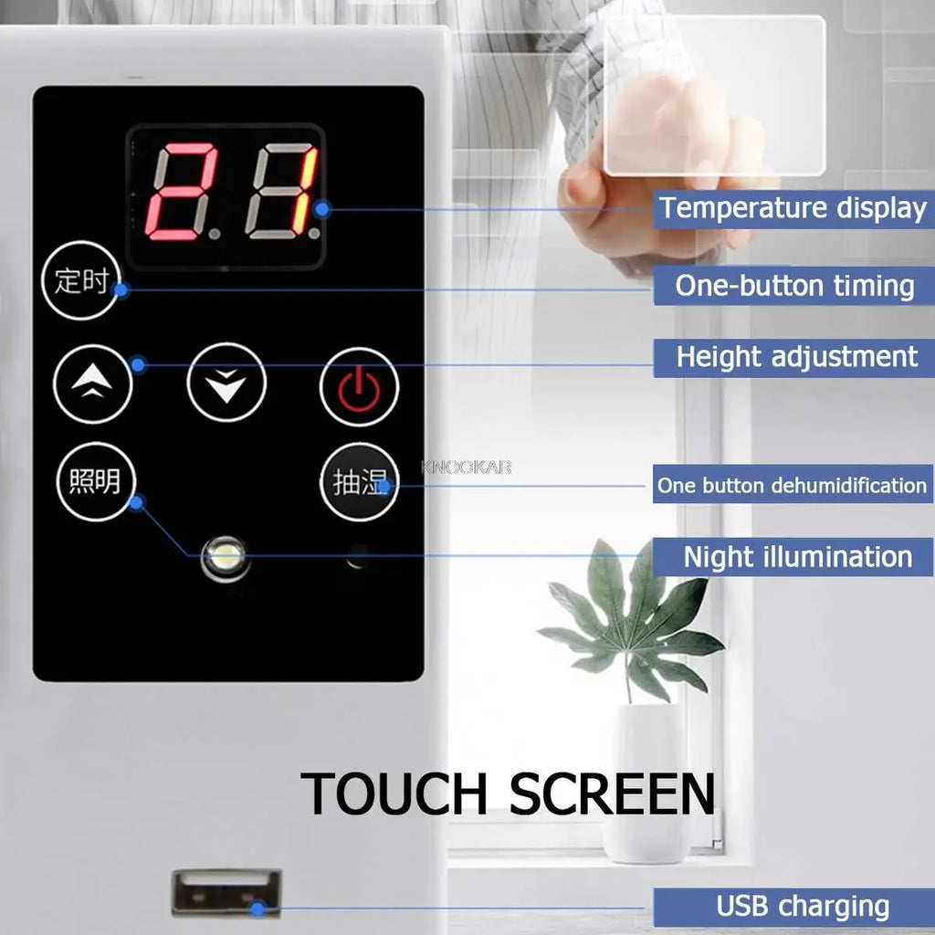 Mini Portable Cooling Air Conditioner Free Installation USB Fast Charging Remote Control For Home Office Outdoor Industry