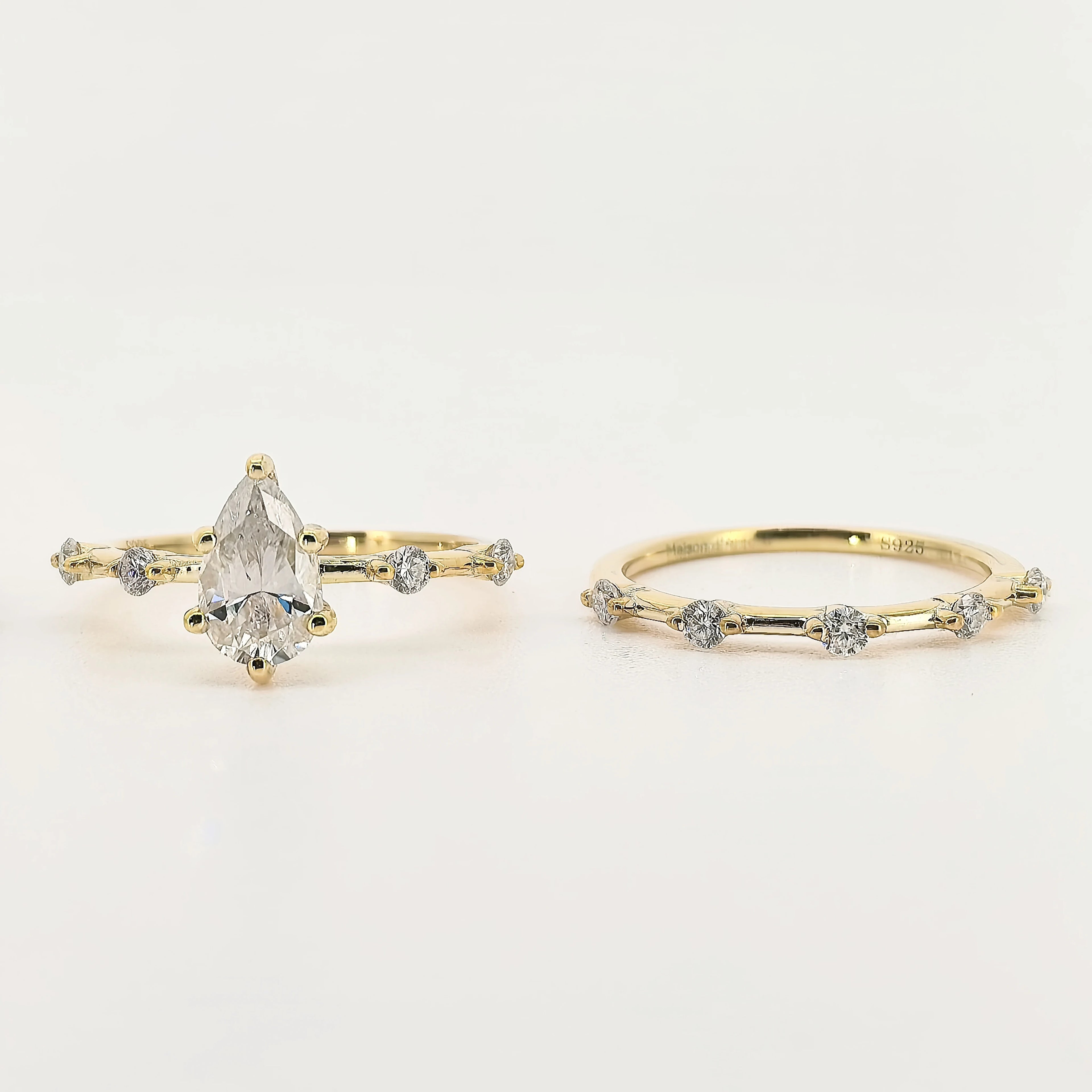 Wholesale S925 Sterling Silver Moissanite Rings VVS D Color Moissanite Jewelry GRA Certified Moissanite Ring