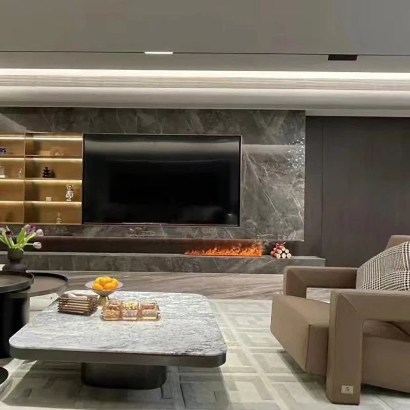 800 mm Steel Insert Remote and Button Control Modern Indoor Decor Electric Steam Fireplace with 3D Vapor Effect for Hotel Use