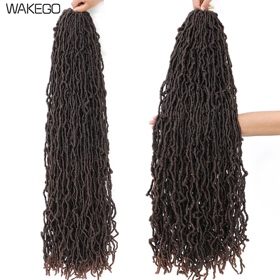 Top Faux Dreadlocks Extension 36 pulgadas Super Long New Faux Locks Crochet Braid Bouclé Pre Extended New Soft Locs Crochet Hair
