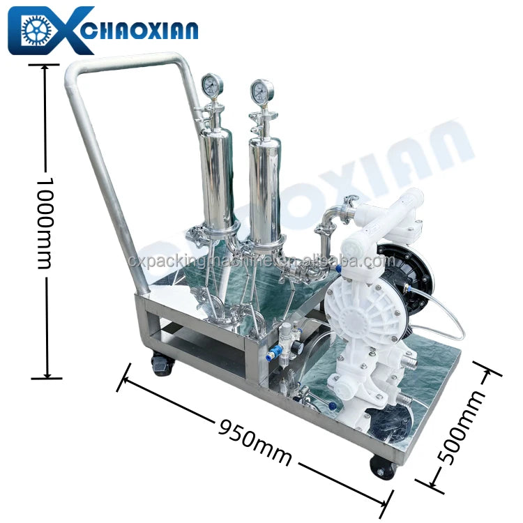 Stainless Steel Pneumatic Diaphragm Pump Perfume Purifier Scent Cologne Eau De Parfum Essence Body Spray Perfume Filter