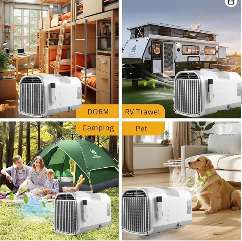 Factory Wholesale Hot Selling 220V R290 Compact Portable Air Conditioner for RV, Compact Spaces and Outdoor Camping