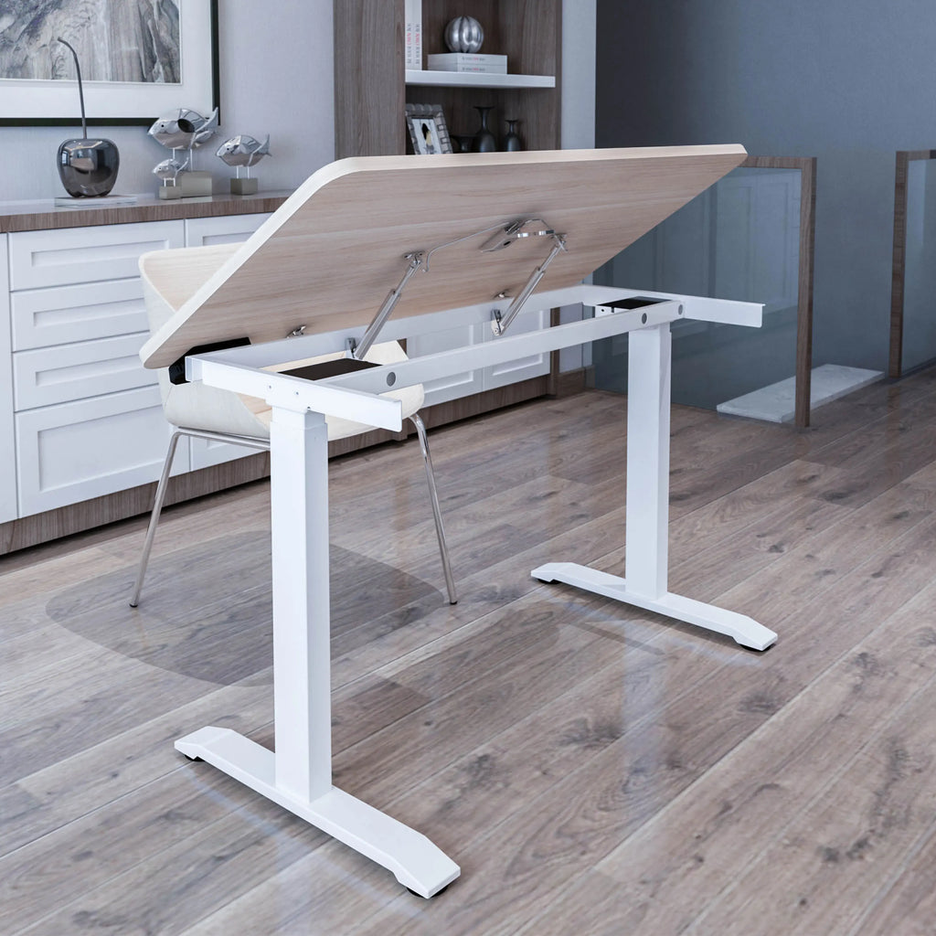 Modern Ergonomic Flip Desktop Laptop Desk Mobile Height Adjustable Working Computer Study Draft Drawing Table