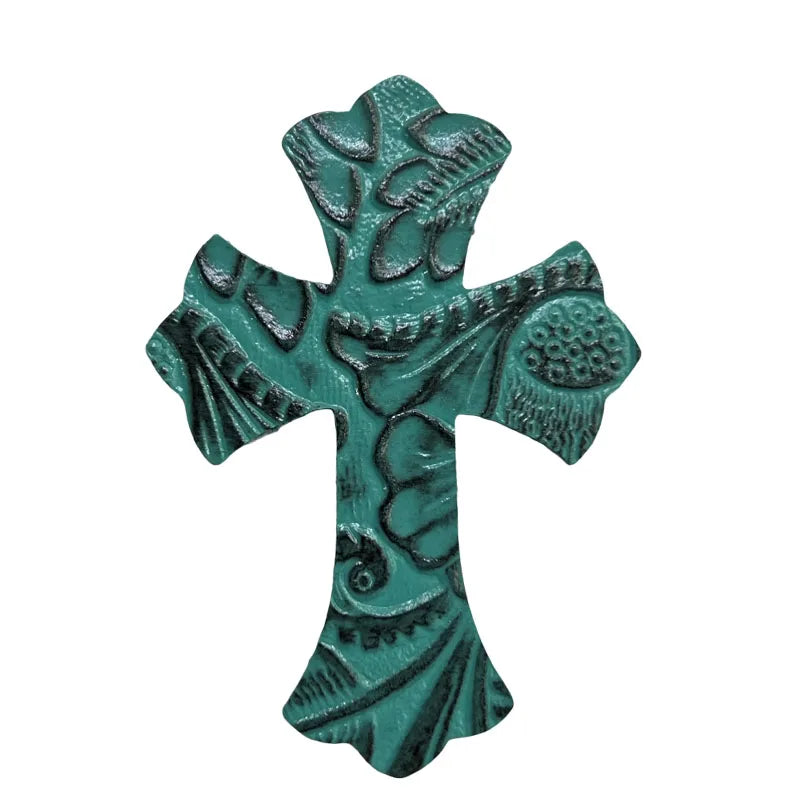 4.5*6.5cm Sheepskin Leather Patch With Cross Shaped Leather Label Genuine Leather DIY With Multiple Colors-106-182