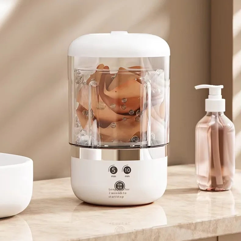 Mini Washing Machine, 2L Compact & Quiet. Say Goodbye to Hand-Wash Underwear/Socks. Perfect for Travel, Dorm, Daily Use