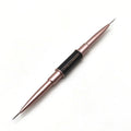 Dual-ended Super Long Nail Brush Professional Nail Tech Liner Work Brush Pen Black Metal Handle Liner Brush Nail Art Drawing