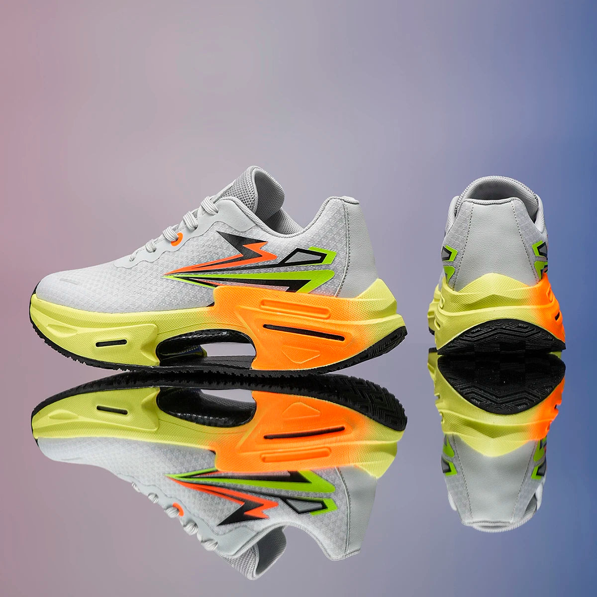 US 13 14 EUR 47 48 Lightweight Mesh Running Shoes with Cushioned EVA Midsole and TPU Heel Stabilizer for Gym Training Everyday