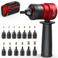VLOXO Rivet Nut Drill Adapter for Electric Drill, Upgraded Rivet Gun Kit with 13 Different Iron Heads