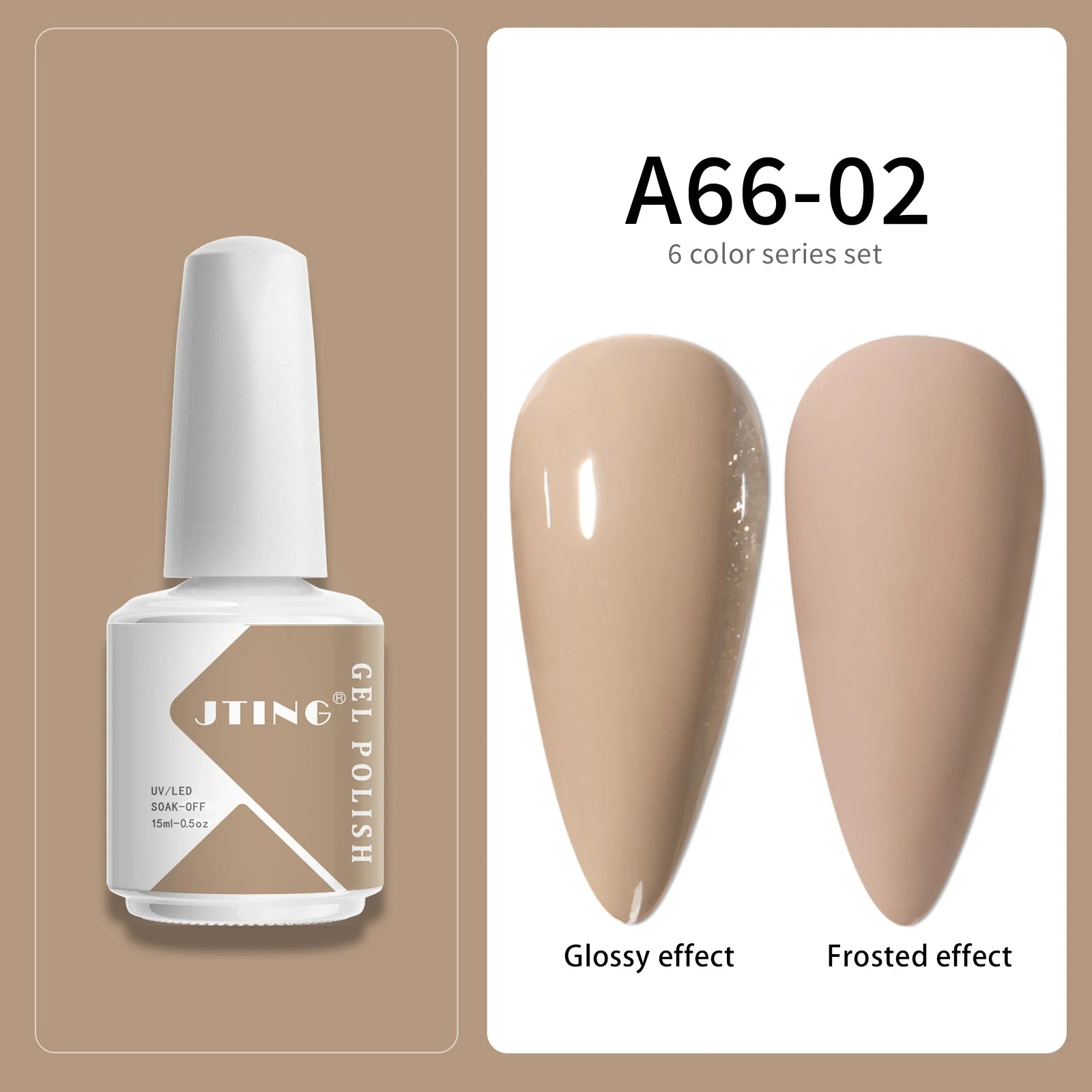 JITNG Factory Price High Quality Pigment Natural Resin Nail Gel Polish UV LED Lamp Gel 6colors Kit OEM Custom Private Brand logo