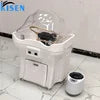 Kisen Wholesale Price Head Spa Acrylic Portable Head Shampoo Bowl Salon Equipment Head Therapy No Plumbing With Two Tanks