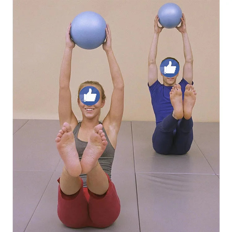 Eco-Friendly 25cm PVC Yoga Ball for Workout Exercise Pilates Balance Fitness Training