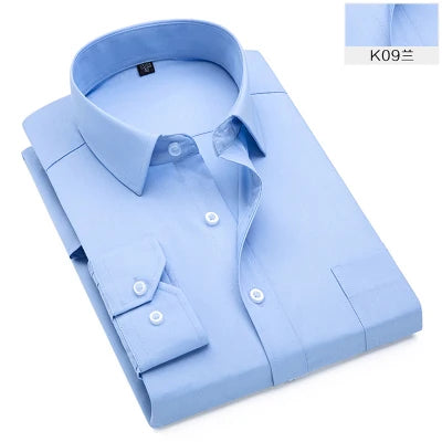 Brand New Men Shirt Male Dress Shirts Striped Men's Casual Long Sleeve Business Formal Plaid Shirt camisa social