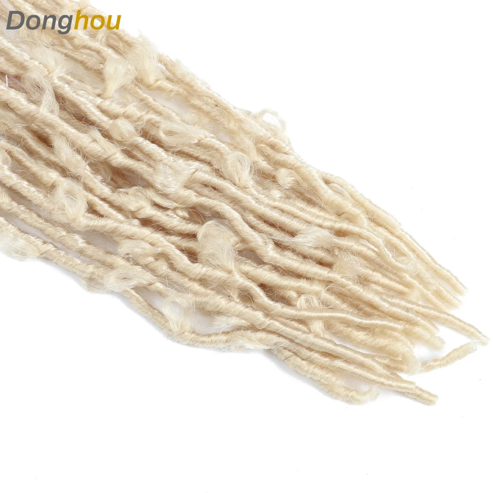 18 24 36 Inch Butterfly Faux Locs Crochet Hair Synthetic Meche Butterfly Locks Crochet Braid Distressed Soft Locs Crochet Hair