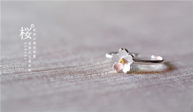 Wholesale Flower Gold Silver Plated Ring for Women Fashion Jewelry Adjustable Rings