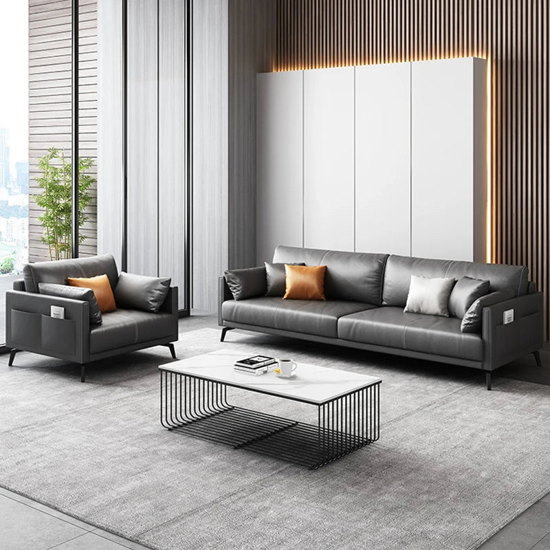 OSF104 Modern Executive Office Reception Sofa PU Leather Set for Hotel School Hospital-for Waiting Rooms