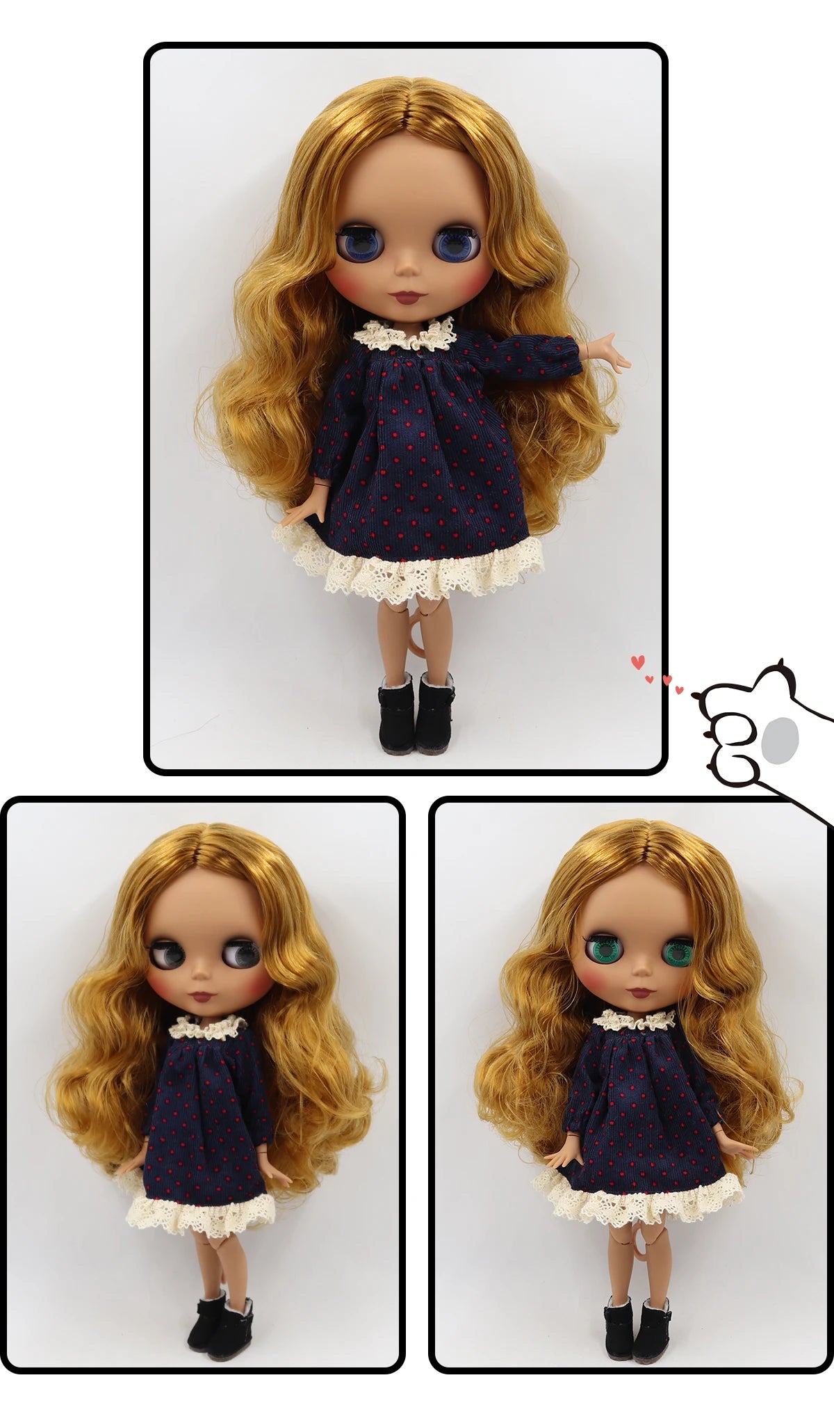 ICY DBS Blyth Doll 1/6 BJD Toy Joint Body Special Offer Lower Price DIY Girls Gift 30cm Anime Doll Random Eyes Colors