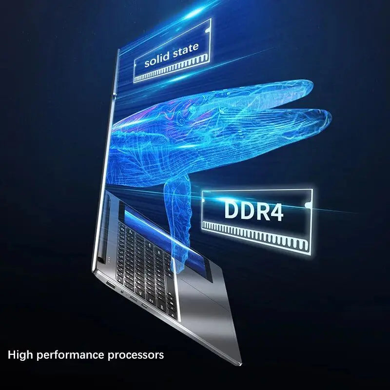 15.6" +7" IPS Brand New Business Laptop 16GB RAM 128/256/512GB 1TB SSD Notebook Computer Dual Screen Laptop