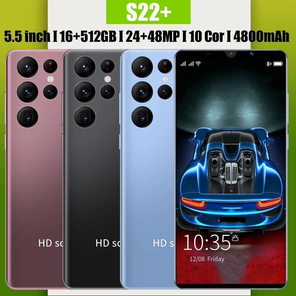 S25+ Dual Core Android Smartphones 16+1024GB Quad Core Dual SIM Smart Phone Mobile Phones High Quality for M11Ultra M12Ultra