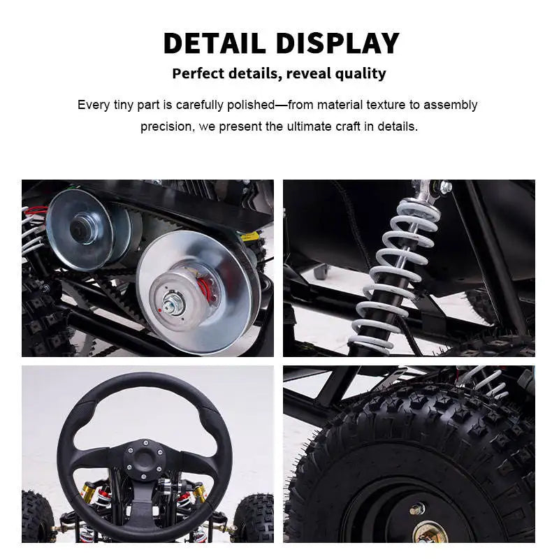 High-Speed Gas 70km/h Racing Off-Road Buggy Go-Kart Kit 420CC 4-Stroke Hydraulic Disc Brakes Shaft Drive Outdoor Adventure