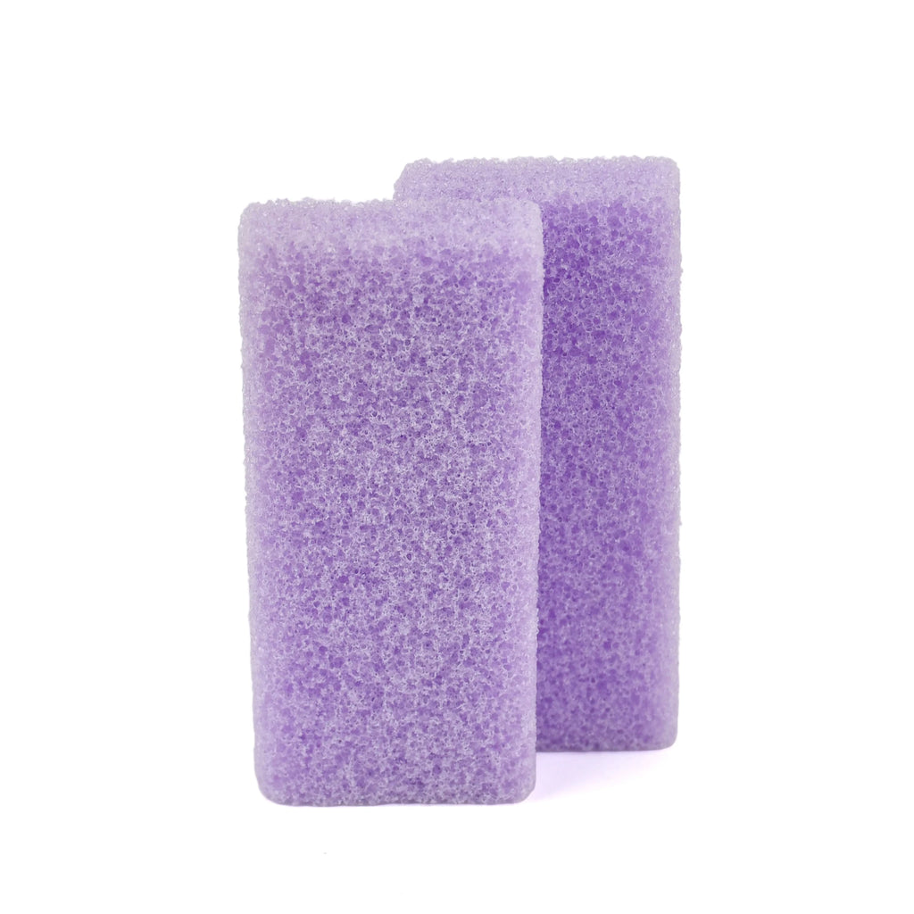 USA Free Shipping 1600Pcs/Carton Foot Care Pedicure Tools Foot File Small Light Purple Disposable Pumice Stone Mini Pumice Pad