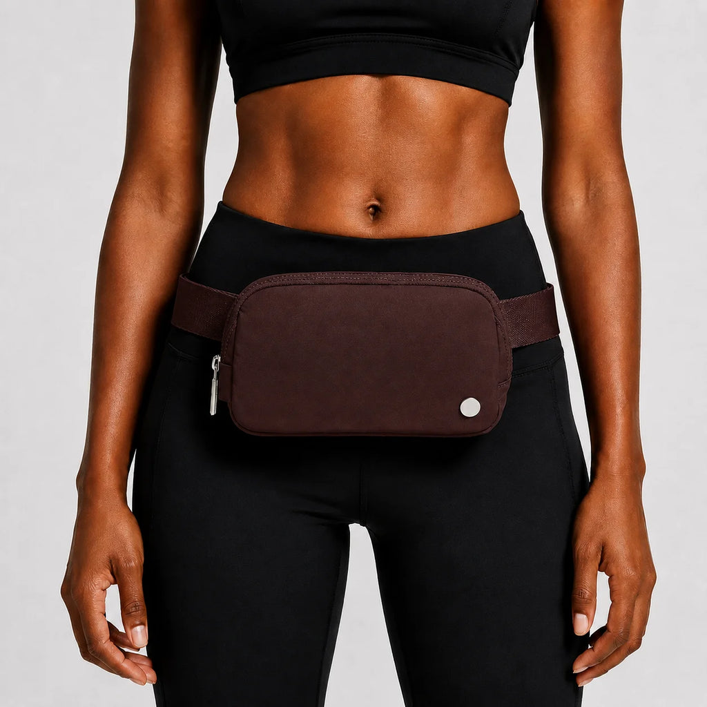 USA Oversea Warehouse 1L Nylon Waterproof Chest Bag Fanny Pack Waist Bag Belt Bag Crossbody Waist Belt Sport Workout Waist Bag