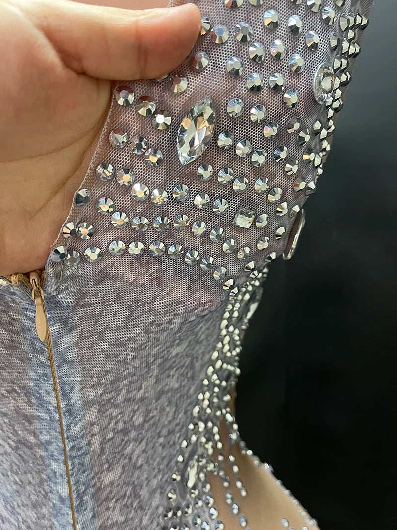 Novance Y2875-B Hot Selling Products 2024 Fashion Wholesale Rhinestone Evening Jumpsuit Luxury Summer Rompers for Women