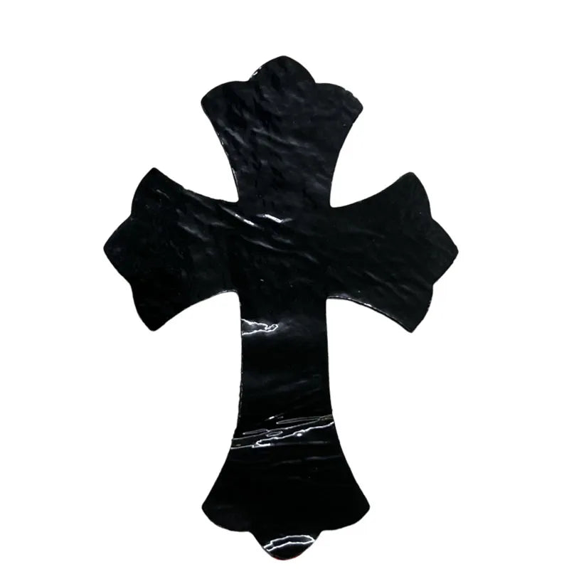 4.5*6.5cm Sheepskin Leather Patch With Cross Shaped Leather Label Genuine Leather DIY With Multiple Colors-106-182