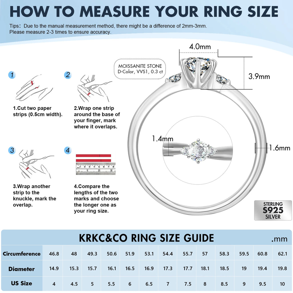 Luxury Iced Out Side Stone Wedding Rings S925 Sterling Silver Lab Grown Diamond Engagement Three Stone Moissanite Ring for Women