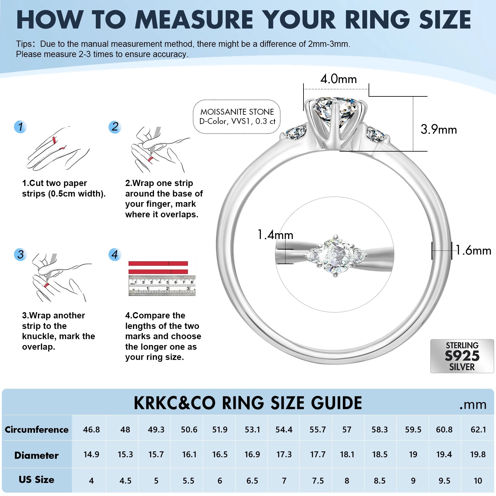 Luxury Iced Out Side Stone Wedding Rings S925 Sterling Silver Lab Grown Diamond Engagement Three Stone Moissanite Ring for Women