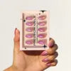 30 Pcs French Minimalist High-end Feel Coated Short Almond Shape Acrylic Press on Nails Customize Dropshipping False Nails GD11