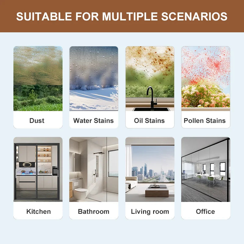 Time-Saving Window Cleaner Hotel & Mall Glass Panes Fast Complete Coverage UPS Backup Auto-Cleaning Electric Glass Cleaner Tool