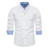 OEM Autumn Clearance Sale Men's Oversize Casual Blouse Long Sleeves Yarn-Dyed Shirts Breathable Shirt