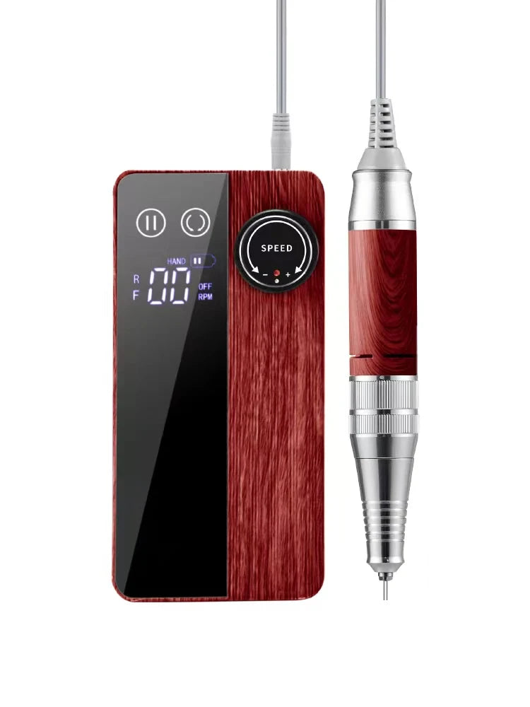 Portable Cordless Rechargeable Nail Drill Professional Strong 35000rpm Customizable Private Label