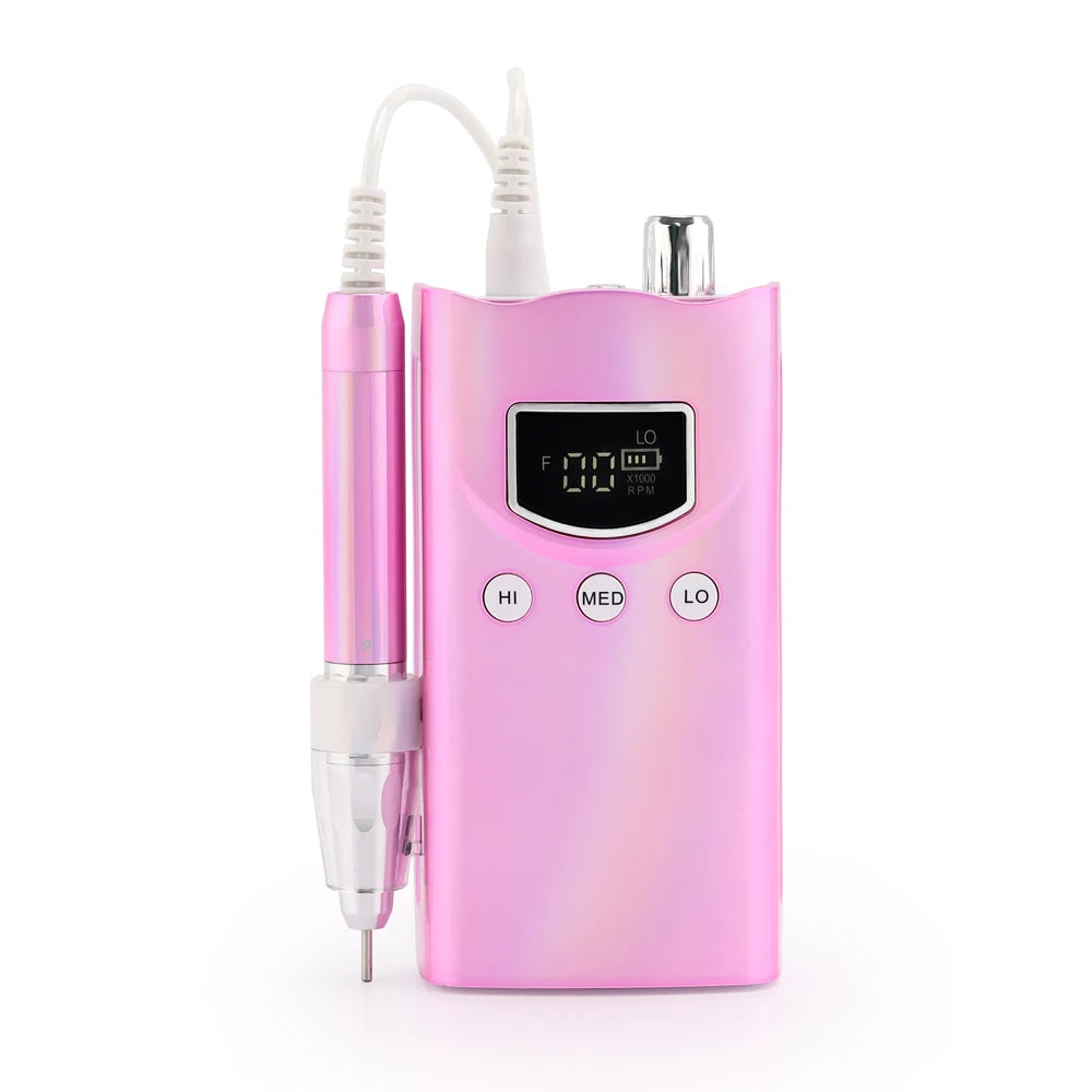 2025 Professional Wireless Brushless Gel Nail Drills 85w Efile Portable Cordless 35000RPM Electric Nail Drill Machine