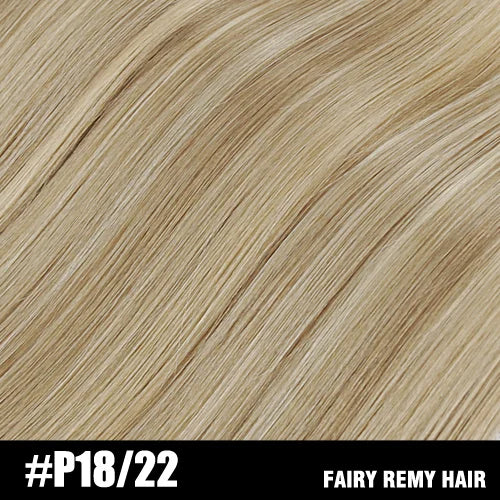 Fairy Remy Hair 20-22" Remy Keratin Flat Tip Human Hair Extensions Straight Capsules Natural Pre Bonded Hair 0.8g/Strand