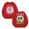Funky Pink Grinch Christmas Era Graphic Black Long Sleeve, US Warehouse, Customizable Design